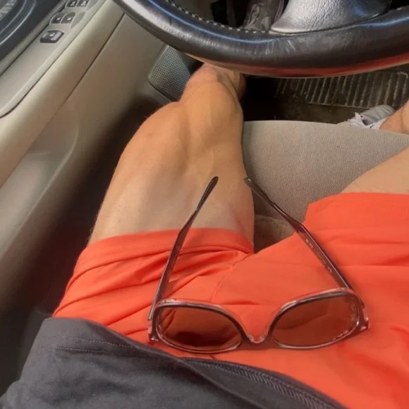 GYMSHARK MEN WORKOUT BODYBUILDING BODYBUILDER GYM SHORTS WORKOUT ORANGE ATHLETE - Picture 12 of 16